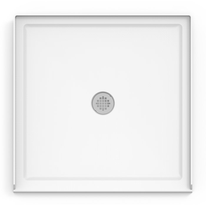 JACUZZI® Center Drain 36" x 36" Shower Base & Reviews Wayfair